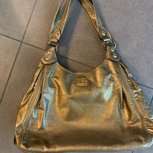 Gold coach purse